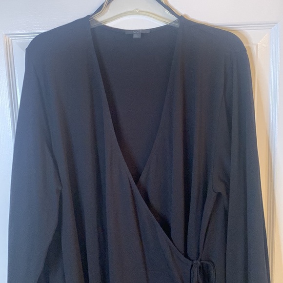 COS Black Wrap Dress - Picture 2 of 8